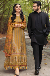 MARIA.B. - Winter 3PC Dhanak Embroidered Suit - BFB0439